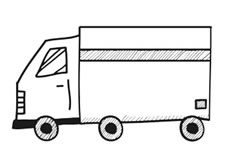 货车简笔画图片 货车怎么画