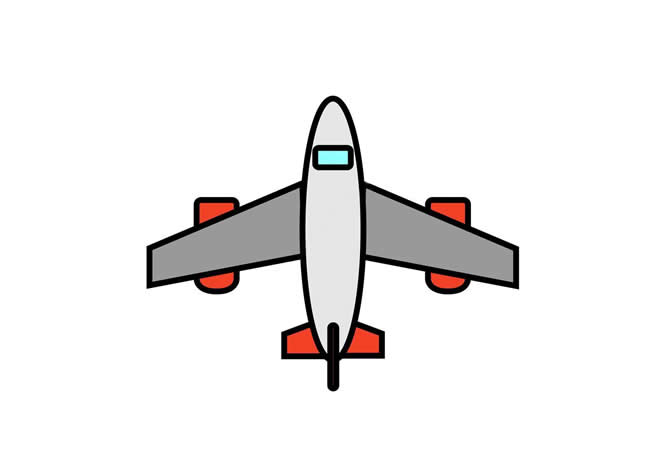 飞机简笔画图片 飞机怎么画
