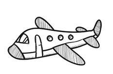 小飞机简笔画图片 小飞机简怎么画