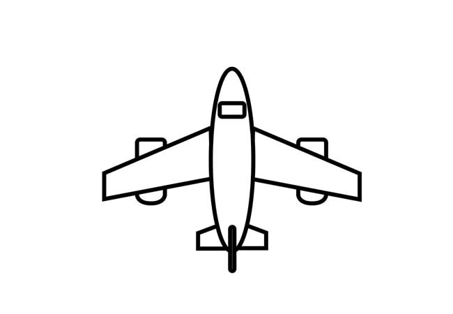 飞机简笔画图片 飞机怎么画