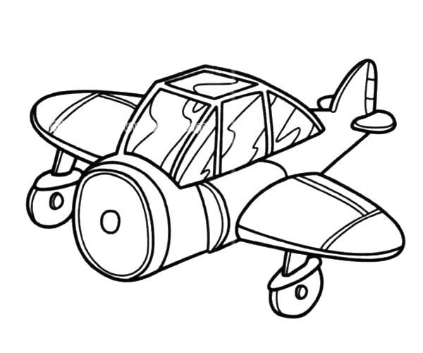 小型飞机简笔画图片 小型飞机怎么画