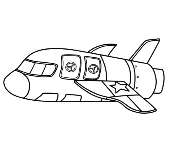 航天飞机简笔画图片 航天飞机怎么画