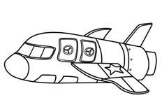 航天飞机简笔画图片 航天飞机怎么画