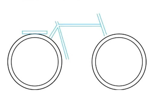 自行车简笔画图片怎么画