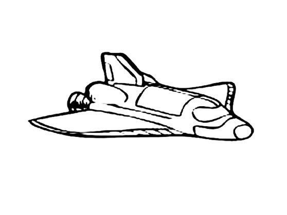 卡通航天飞机简笔画图片怎么画