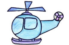 直升飞机简笔画图片 直升飞机怎么画