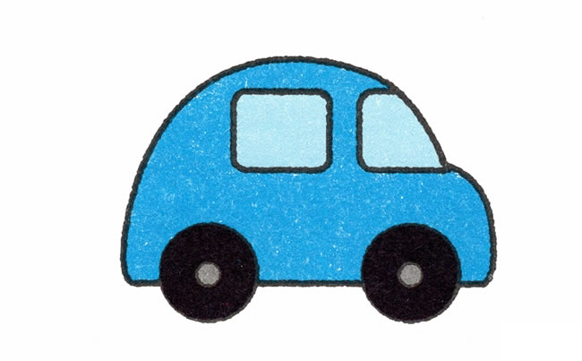 小汽车简笔画图片 汽车怎么画