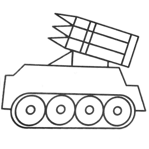 导弹车简笔画图片 导弹车怎么画