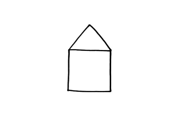 别墅的简笔画图片 别墅怎么画
