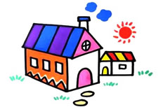 彩色小房子简笔画怎么画怎么画
