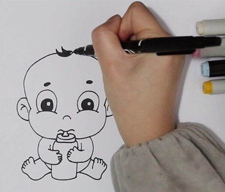 婴儿简笔画图片 婴儿怎么画