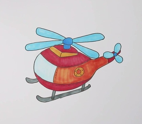直升机简笔画图片 直升机怎么画