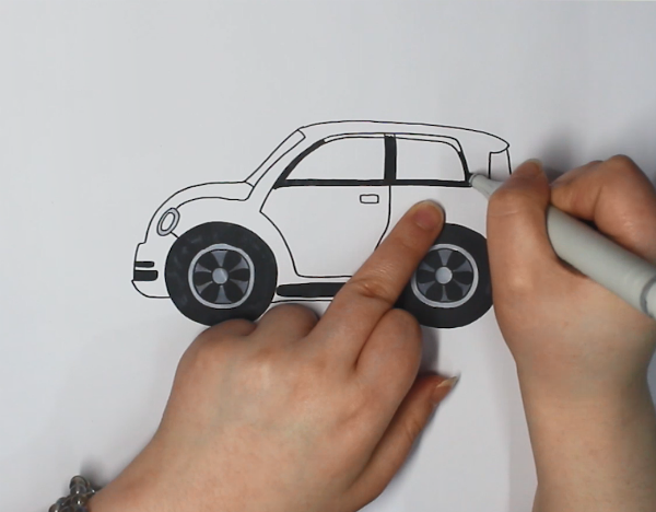 汽车简笔画图片 汽车怎么画
