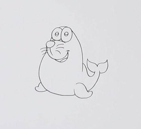 海狮简笔画图片 海狮怎么画