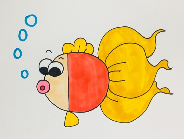 金鱼简笔画图片 金鱼怎么画