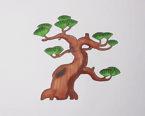 松树简笔画图片 松树怎么画