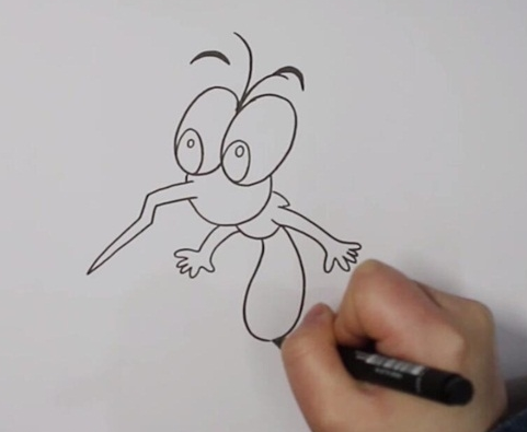 蚊子简笔画图片 蚊子怎么画