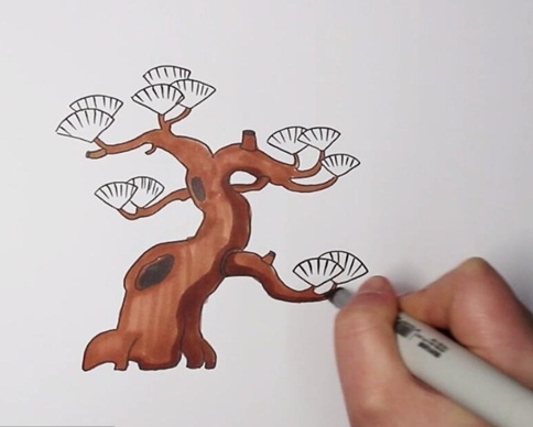 松树简笔画图片 松树怎么画