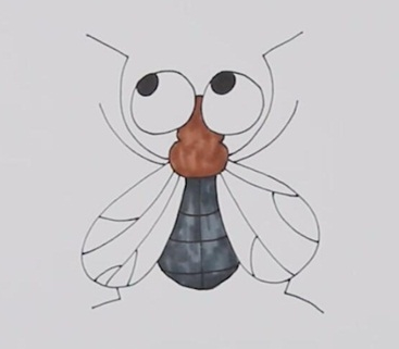 苍蝇简笔画图片 苍蝇怎么画