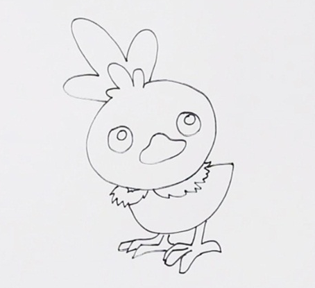 小鸡简笔画图片 小鸡怎么画