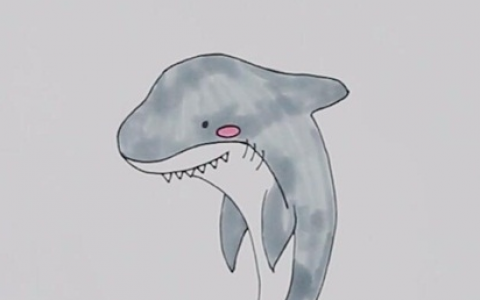 公牛鲨简笔画图片怎么画