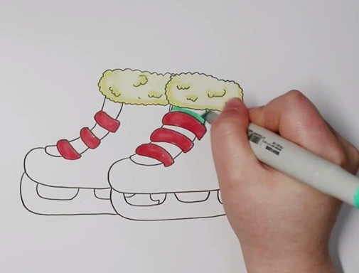 溜冰鞋简笔画图片 溜冰鞋怎么画
