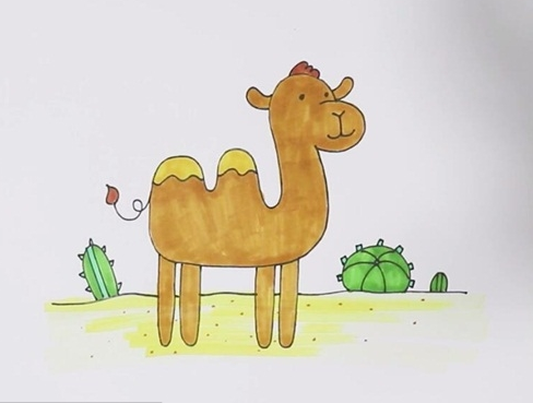 骆驼简笔画图片 骆驼怎么画