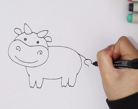 奶牛简笔画图片 奶牛怎么画