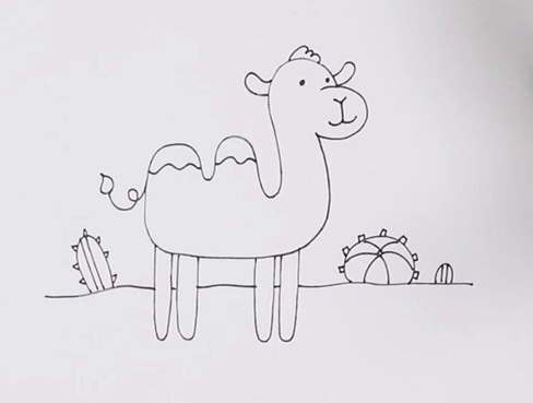 骆驼简笔画图片 骆驼怎么画