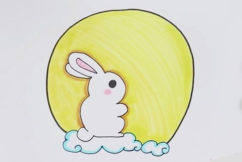 玉兔简笔画图片 兔子怎么画