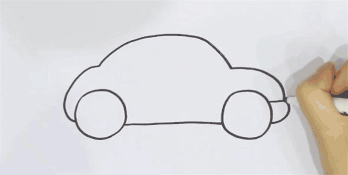 甲壳虫汽车简笔画图片 甲壳虫怎么画