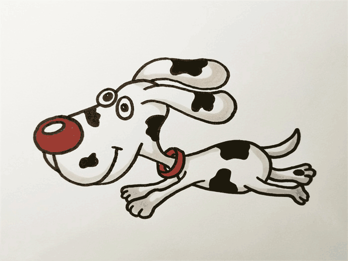 斑点狗简笔画图片 狗怎么画