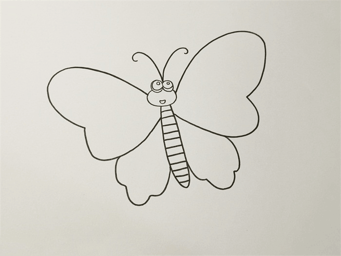 蝴蝶简笔画图片 蝴蝶要怎么画