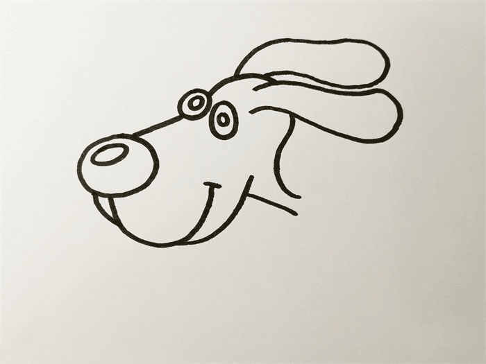 斑点狗简笔画图片 狗怎么画