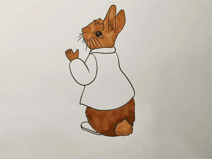 彼得兔简笔画图片 兔子怎么画