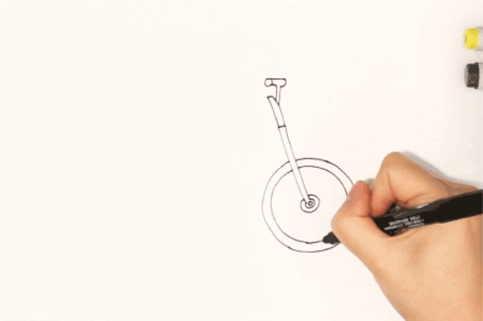 自行车简笔画 自行车是怎么画的