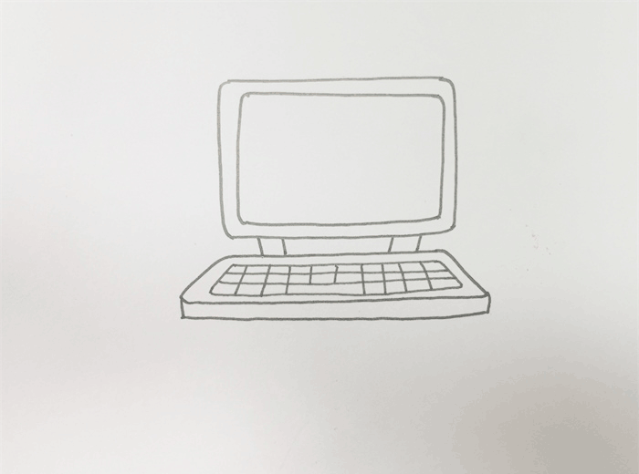 电脑简笔画图片 电脑怎么画