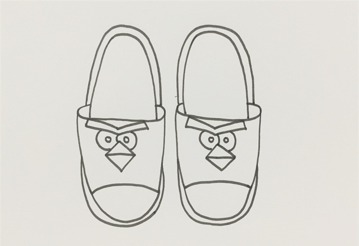 拖鞋简笔画图片 拖鞋是怎么画的