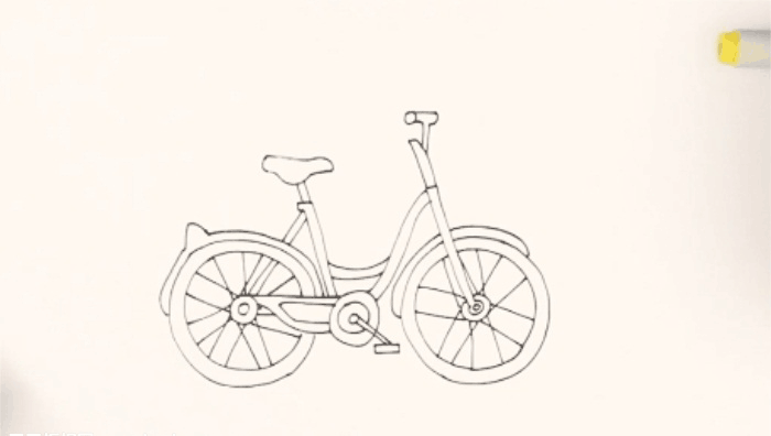 自行车简笔画 自行车是怎么画的