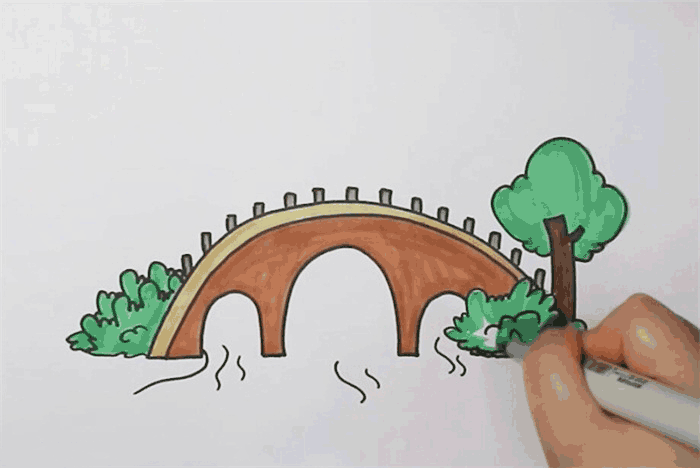 小桥简笔画图片 桥是怎么画的
