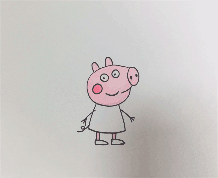 小猪佩奇简笔画图片 佩奇怎么画