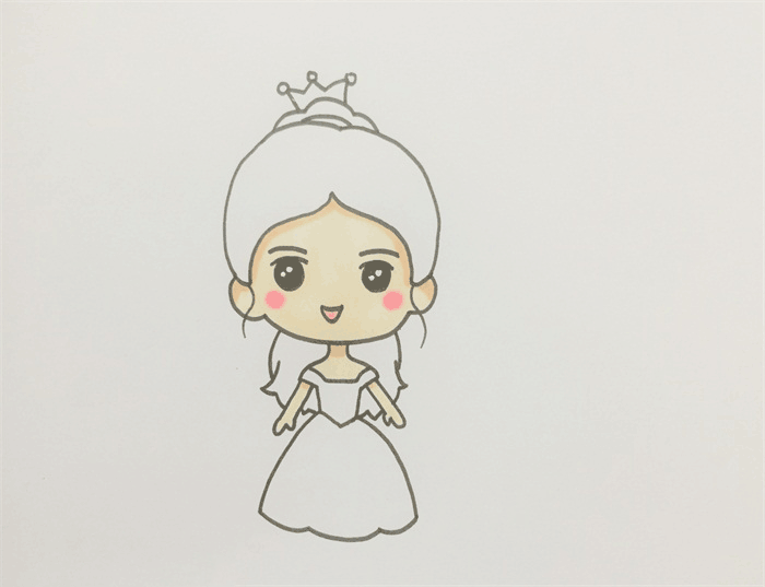漂亮的公主简笔画图片 公主怎么画