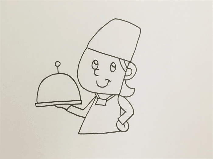 厨师简笔画图片 厨师怎么画