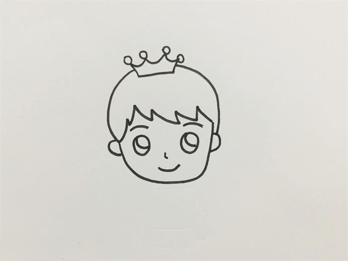王子简笔画图片怎么画