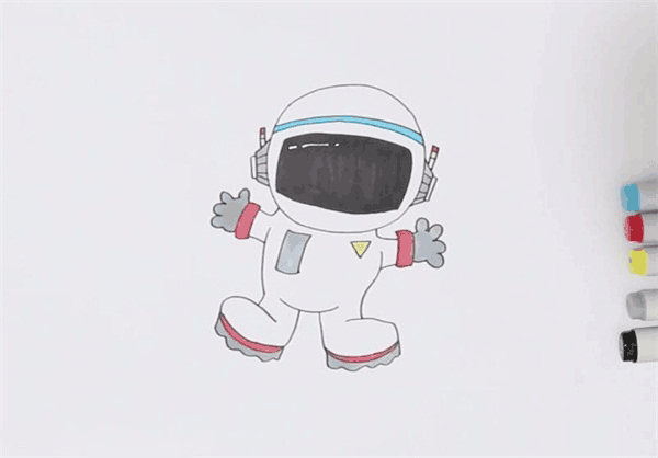 太空人简笔画图片 太空人怎么画