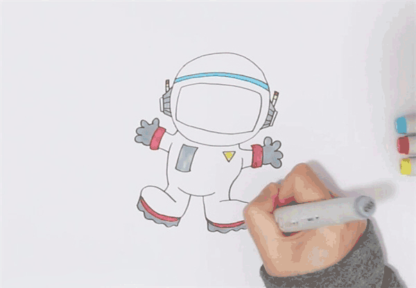 太空人简笔画图片 太空人怎么画