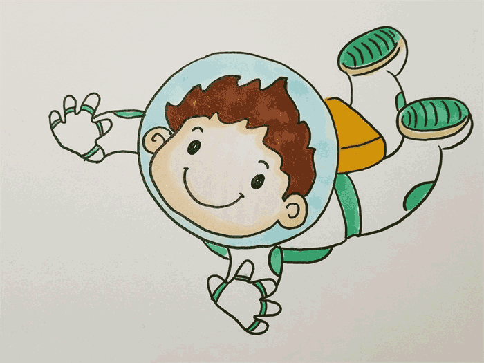 儿童宇航员简笔画图片 儿童怎么画