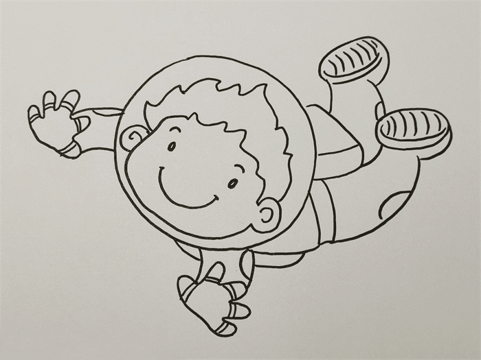 儿童宇航员简笔画图片 儿童怎么画