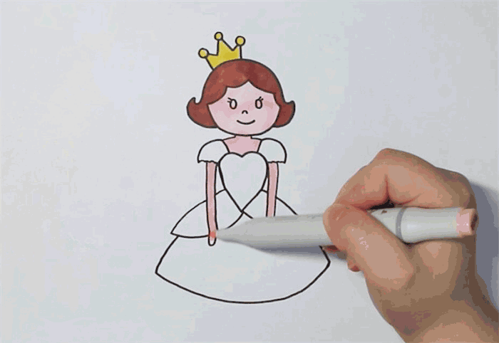 女王简笔画图片 女王要怎么画