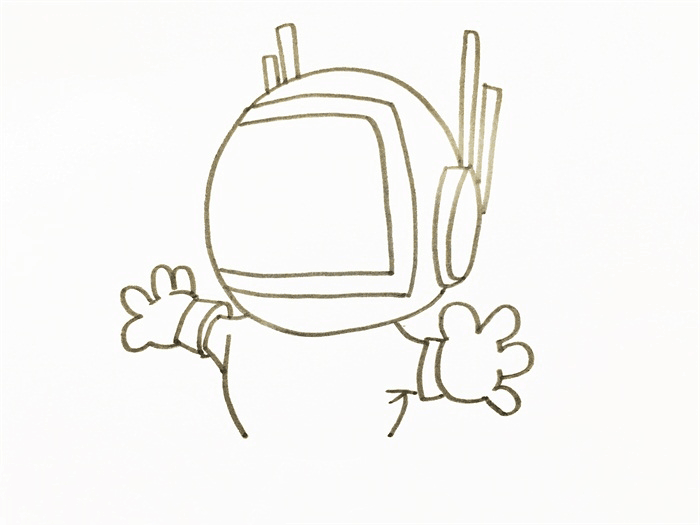 宇航员简笔画图片 如何画宇航员
